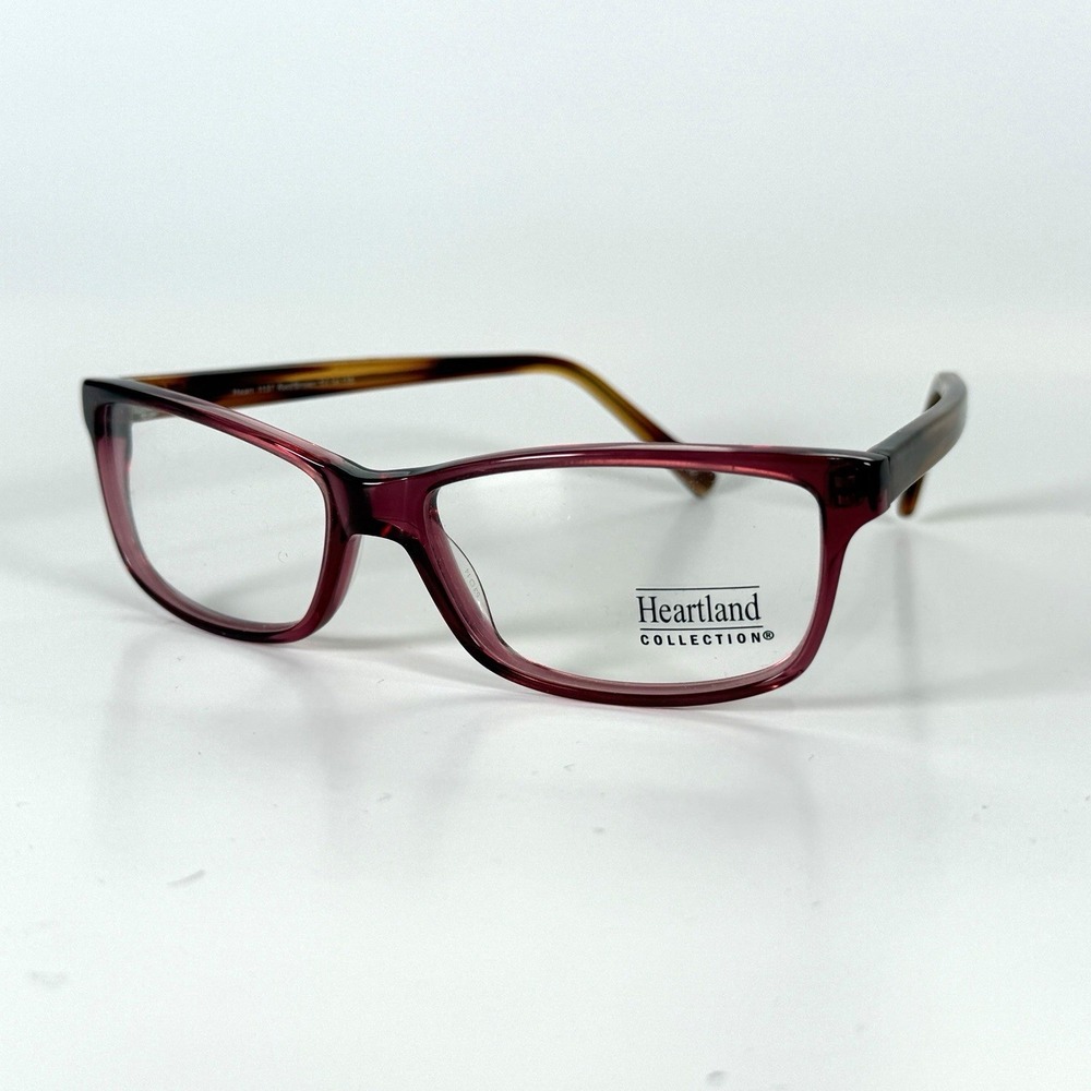 Heartland Collection 1137 Eyeglasses Frame Only 53-14-135 Red/Brown Full Rim